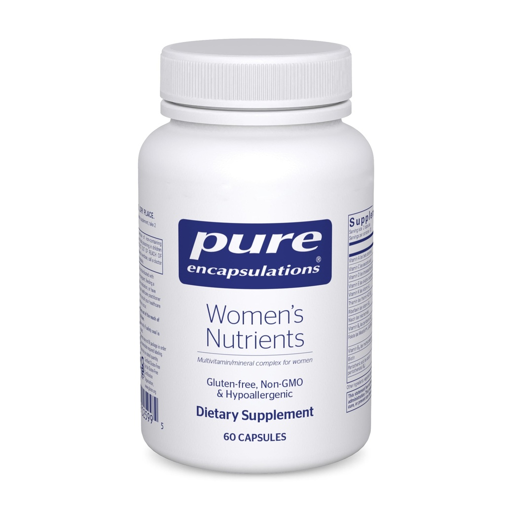 Pure Encapsulations Women’s Nutrients - Multivitamin & Mineral Complex for Women - Essential Daily Support for Energy, Hormones & Cellular Health* - 60 Capsules
