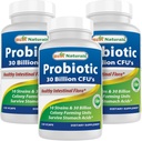 Best Naturals Probiotic 10 Strains 30 Billion Shelf Stable 120 Veggie Caps (120 Cuenta (Pack of 3))