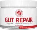 Plata Fern Gut Reparación - Suplemento de Salud Digestivo Polvo - L-Glutamina, Curcumin, Zinc &amp; Ascorbic Acid (1 Tub - 30 Servimientos)
