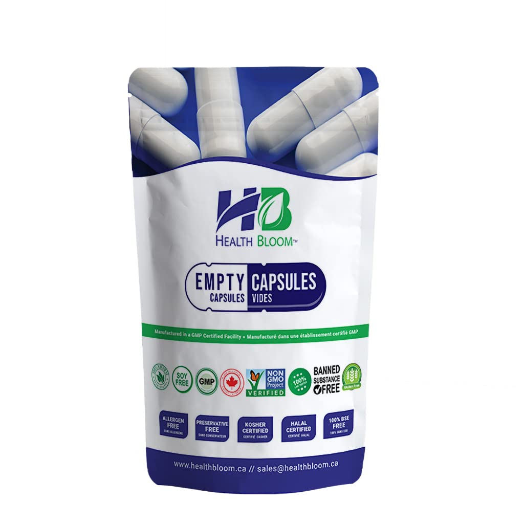 Empty HPMC Delayed Release Capsules Size 00 Natural, 1000 Count