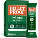 Peptidos de colágeno sin sabor a balaqueta, paquete de 15, proteína de colágeno de grano y ácidos aminoácidos para la piel, el hueso y el soporte conjunto, aumento de pasto, sin hormonas agregadas