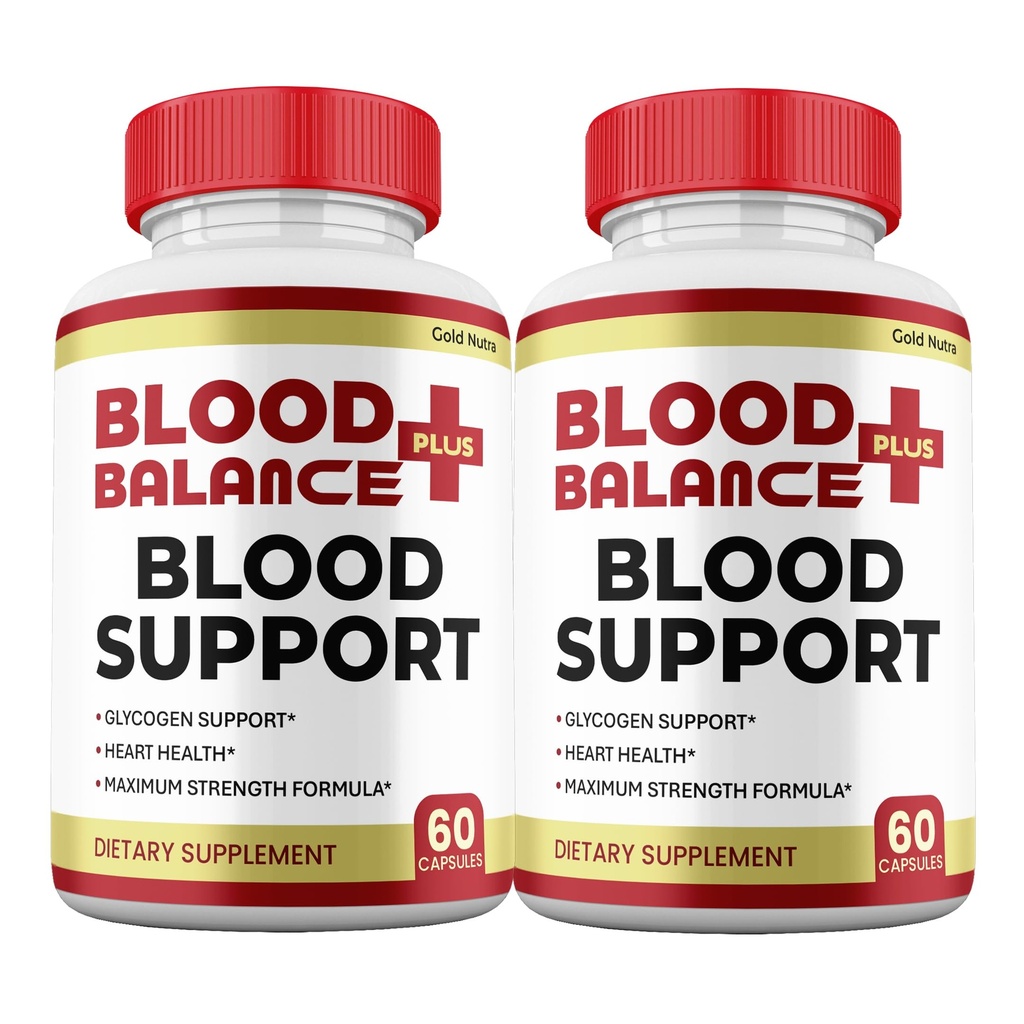 BloodBalance Plus Capsules, Official Balance Supplement, Premium Support All Natural Ingredients, Maximum Strength BloodBalance + Vitamin Pills (2 Pack)