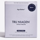 TRU NIAGEN NAD+ Booster with Hydration & Prebiotic Support Award-Winning Nicotinamide Riboside Mixing Powder for Cellular Energy, Repair & Healthy Aging - 30ct/300mg Stick Packs: On-The-Go Supplement