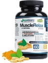 Natural Night-Time Support Muscle Relax PM - Más de 2.300 Milligrams Strength - Ease Night Time Capsules Descanse con Magnesium, Ashwaganha, Valerian, Passion Flower