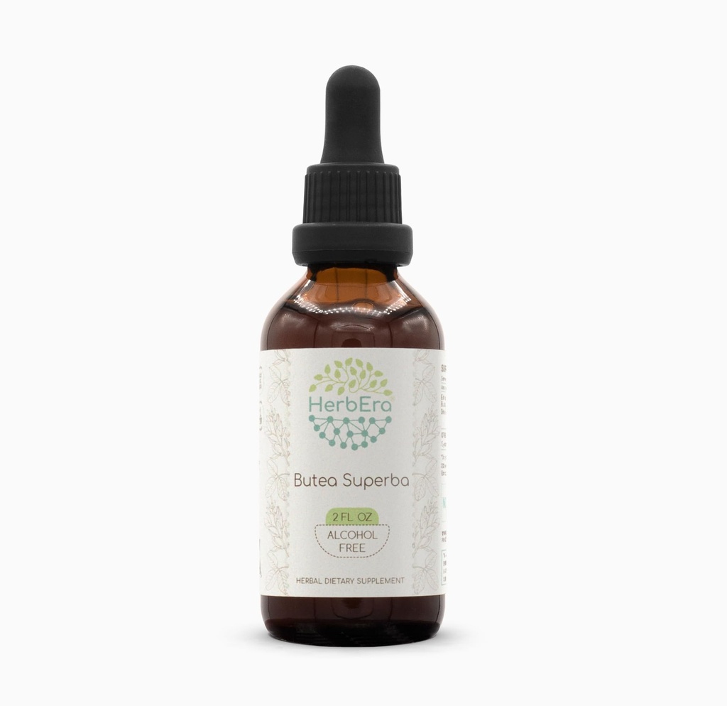 HerbEra Butea Superba Tincture B60 Alcohol-Free Extract, Wildcrafted Butea Superba (Butea Superba) Dried Root (2 Fl Oz)