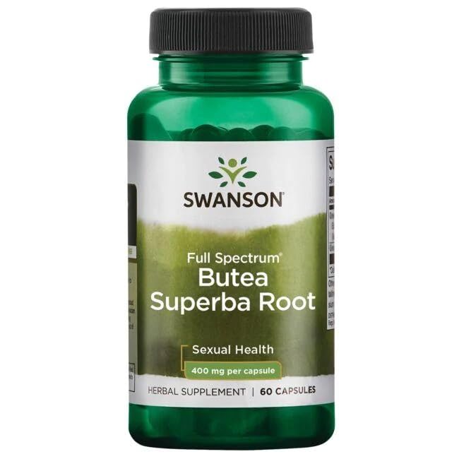 Swanson Butea Superba Root Full Spectrum Intimacy & Support 400 Milligrams 60 Capsules
