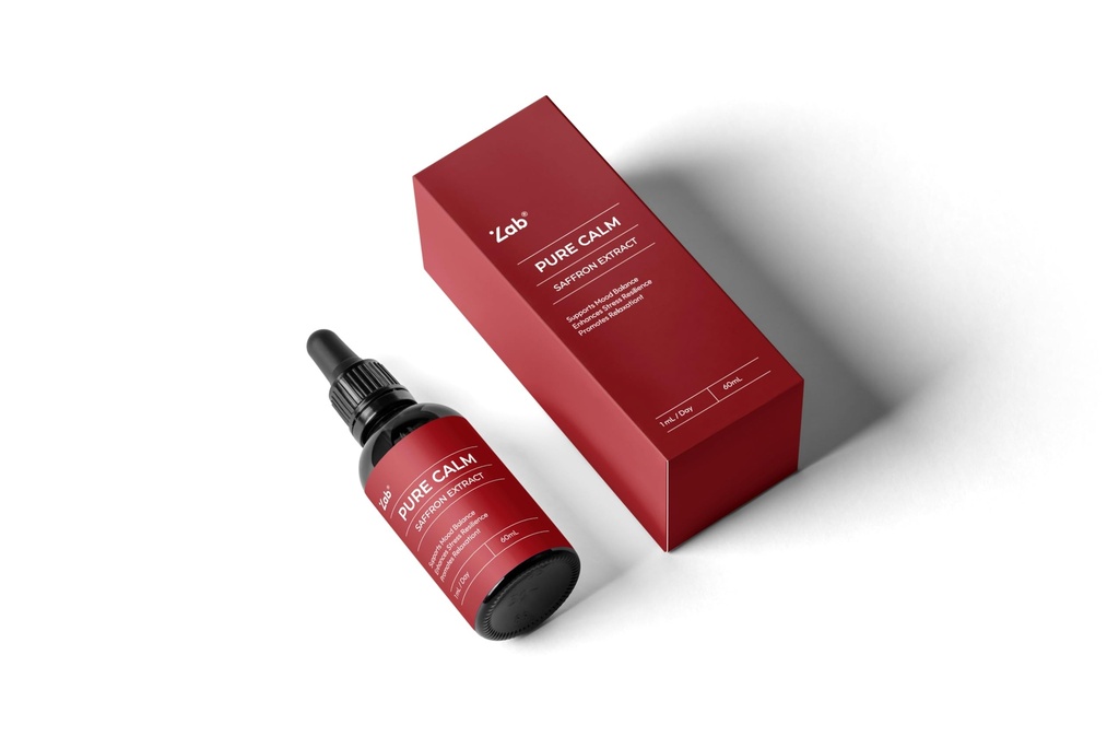 ZAB Saffron Supplements 88.5 mg Pure Saffron Extract Drops for Men & Women Support Mood, Focus, Eye 60ml, 45 Servings
