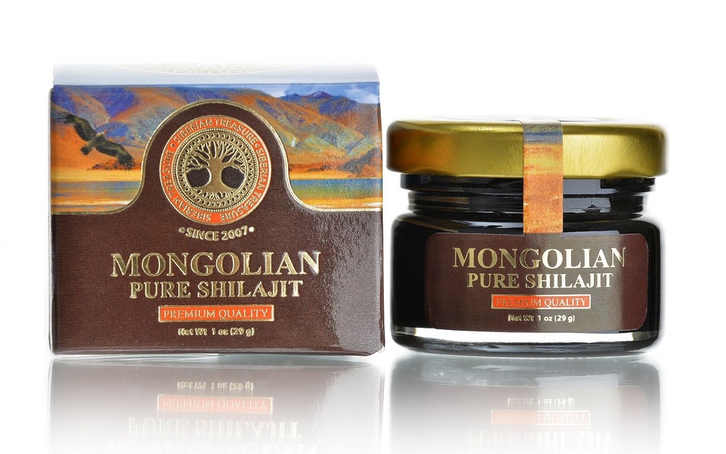 Authentic Mongolian Shilajit, Natural and Pure, 1 OZ