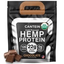 Proteína de cáñamo orgánico, Afeitado de proteína vegetal y vegano, libre de lactosa y lácteos, libre de gluten, limpio y natural de chocolate (20 Actuaciones)