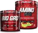 iSatori Bio-GRO Sintesis de proteína Amplificador - Desarrollado (60 Servings) & iSatori Amino-GRO BCAA Powder - Limonada Frosted (30 Servings)