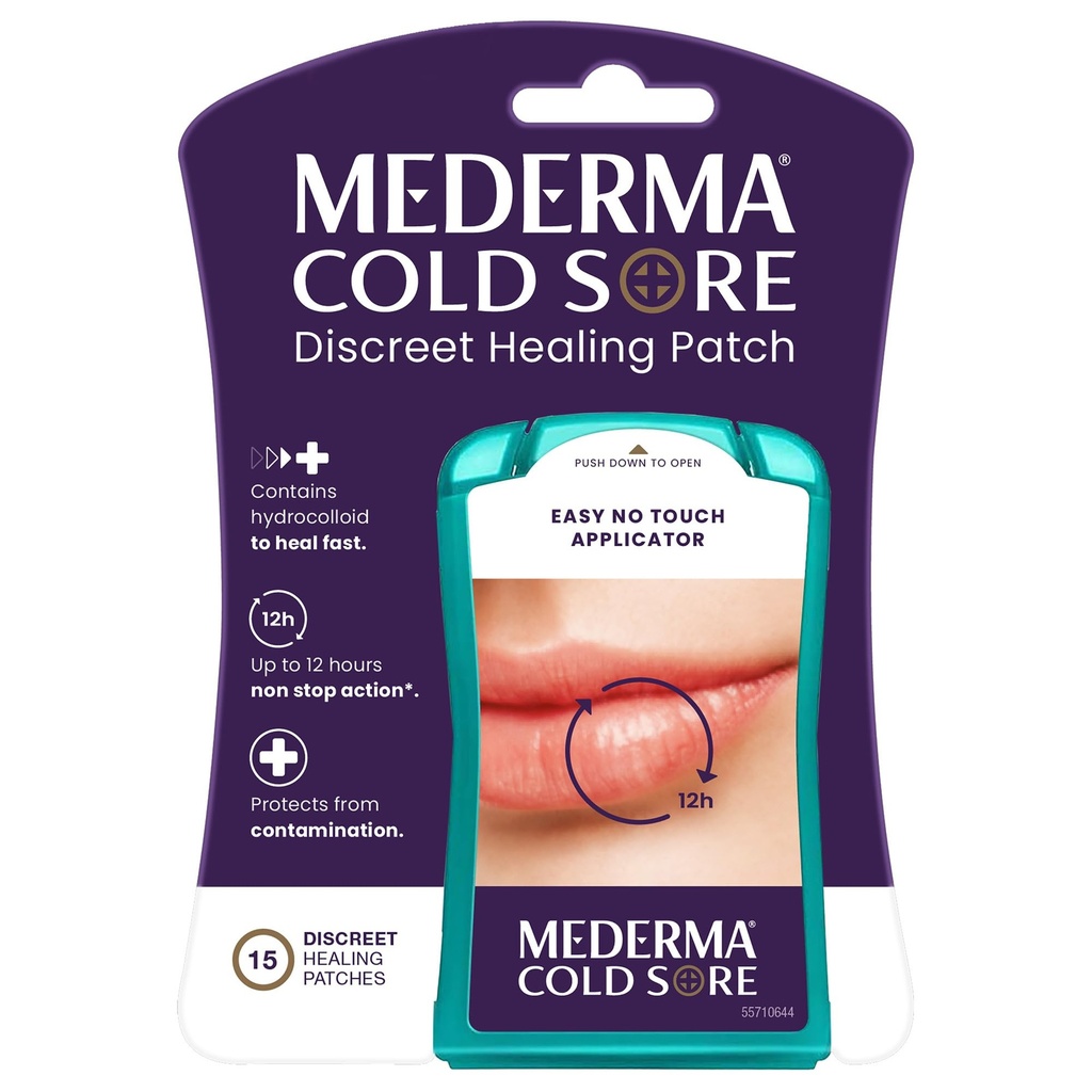 Mederma Fever Blister Discreet Healing Patch - A Patch That Protect and Conceals Cold Sores - 15 Count