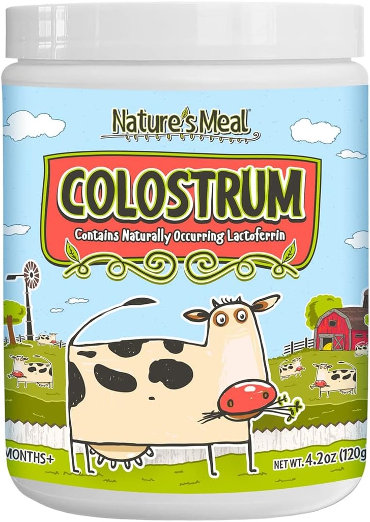 Soporte inmunitario para niños - Colostrum Powder, Natural Super Food con Lactoferrin, IgG y PRPS 4.2 oz. Edades 6 meses+