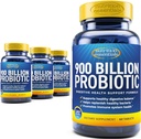 Nutrition Essentials Probiotics for Women and Men - with Lactase Enzyme and Prebiotic Fiber for Digestive Health - 4 Count of 60 Tablets