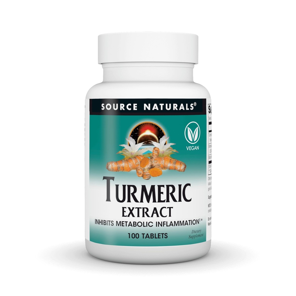 Source Naturals Turmeric Extract - Supports Healthy Inflammatory Response* - 100 Tablets