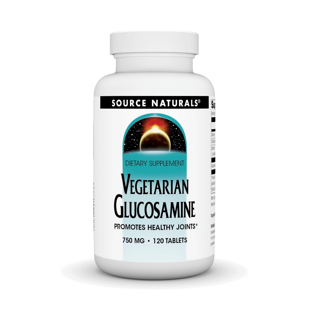 Source Naturals Vegetarian Glucosamine, Promotes Healthy Joints*, 750 mg - 120 Tablets