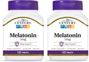21st Century Melatonin 5 mg Tablets, 120 Count (Pack of 2)