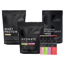 Sports Research® Whey Protein Isolate Vanilla Flavored (2.1 lb), Variety Pack Hydrate Electrolytes Powder Packets (16 Count) and Creatine Monohydrate (1.1 lb)