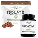 Muscle Feast Creatine + Isolate Bundle: 1 Creatine Powder (Unflavored, 2lb) + 1 Whey Protein Isolate (Chocolate, 2lb)
