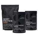 Sports Research® Recovery Pack - L-Glutamine, Creatine Monohydrate y Whey Protein para mejorar el rendimiento y la resistencia al entrenamiento