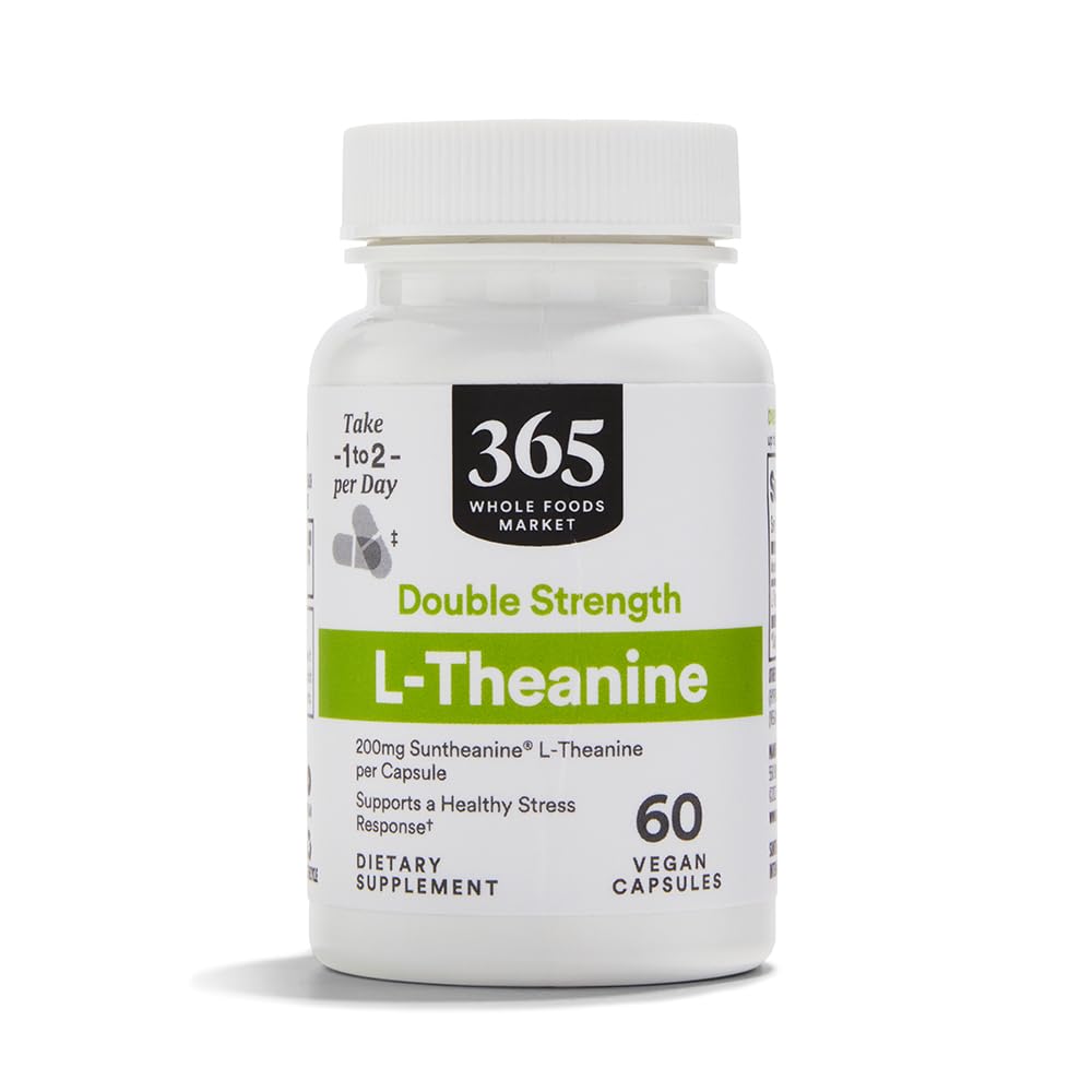 365 by Whole Foods Market, L Theanine Double Strength 200mg, 60 Count