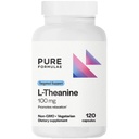 PureFormulas L Theanine Supplement 100 mg, L-Theanine Supports Stress Levels, Relaxed State, Mood, Sleep, Dairy Free, Soy Free, Non-GMO 120 Vegetarian Capsules