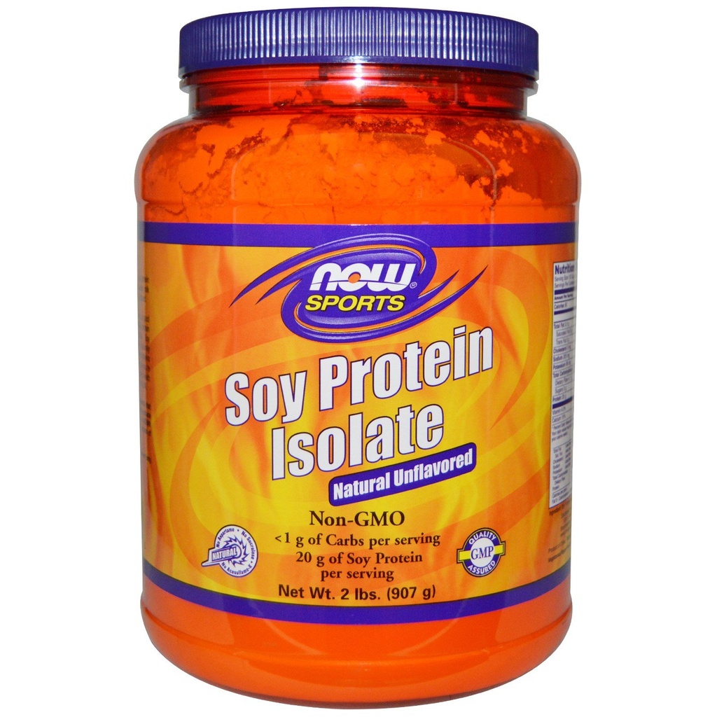 Now Foods Soy Protein Isolate Non-GMO Unflavored - 2 lbs. 2 Pack