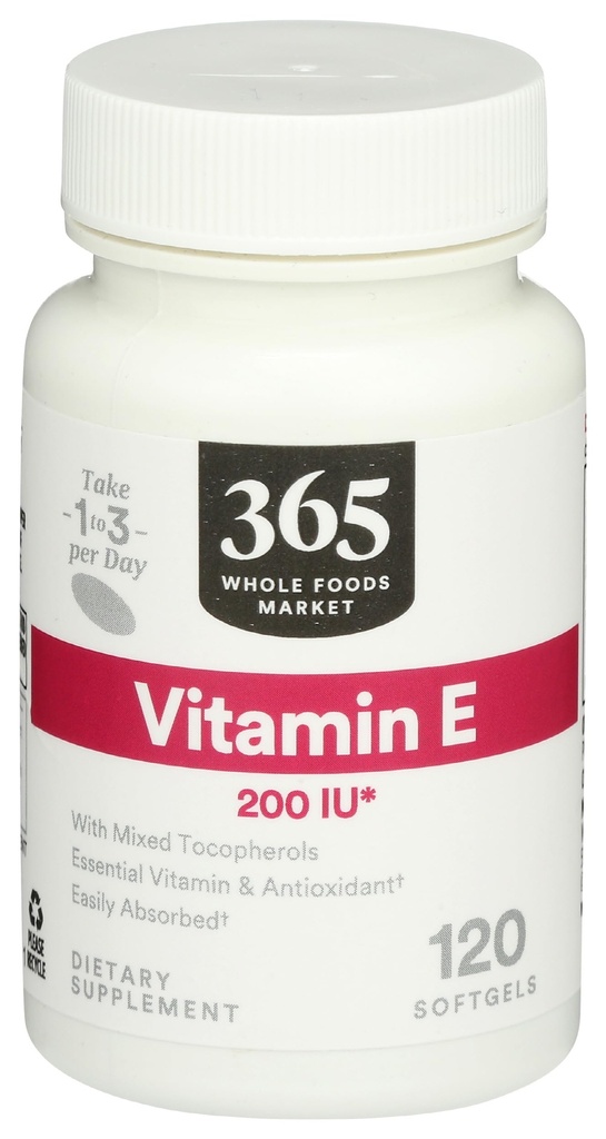 365 by Whole Foods Market, Vitamin E 200 IU, 120 CT