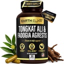 Elixir Fadogia Agrestis " Tongkat Ali for Men " Mujer - Suplemento de testosterona natural para hombres - Hecho en EE.UU. 3er partido testado - Fuerza, Energía " Vitality - Longjack - 3 meses de suministro