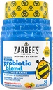 Zarbee's Kid's Daily Probiotic Blend Gummies with 2 Strains for Digestive Support; Easy To Chew; Gluten-Free ' Ages 2+; Natural Fruit Flavors; 50 Count
