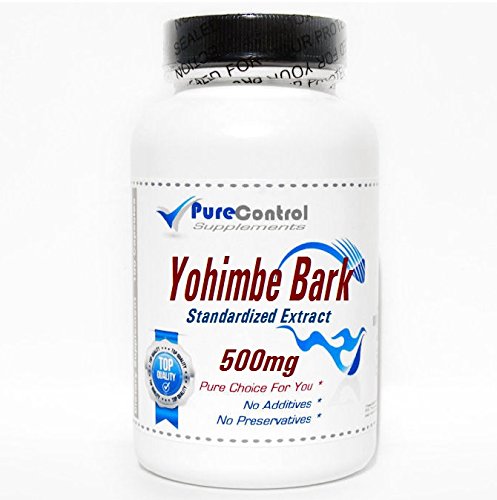 Yohimbe Bark Standardized Extract 500mg // 100 Capsules // Pure // by PureControl Supplements