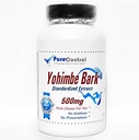 Yohimbe Bark Standardized Extract 500mg // 100 Capsules // Pure // by PureControl Supplements