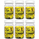 Stacker 2 Yellow Hornet Herbal Dietary Supplement Capsules with Taurine, Yerba Mate, Capsicum Annuum, Yohimbine Alkaloids for Energy Boost, 20 Capsules per Bottle, 6 Pack (120 Capsules Total)