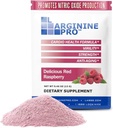 L-ARGININE PRO Suplemento Powder Silencio 30 Packets Single Serve Travel Size  5,500mg de L-arginine Plus 1,100mg L-Citrulline, Raspberry