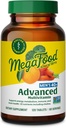 MegaFood Men's 40+ Advanced Multivitamin for Men - Dr-Formulated - Choline, Vitamina B, Vitamina C, Vitamina D, Zinc & Real Food - Brain Health, Immune Support - Vegetarian - 120 Tabs (60 Servings)