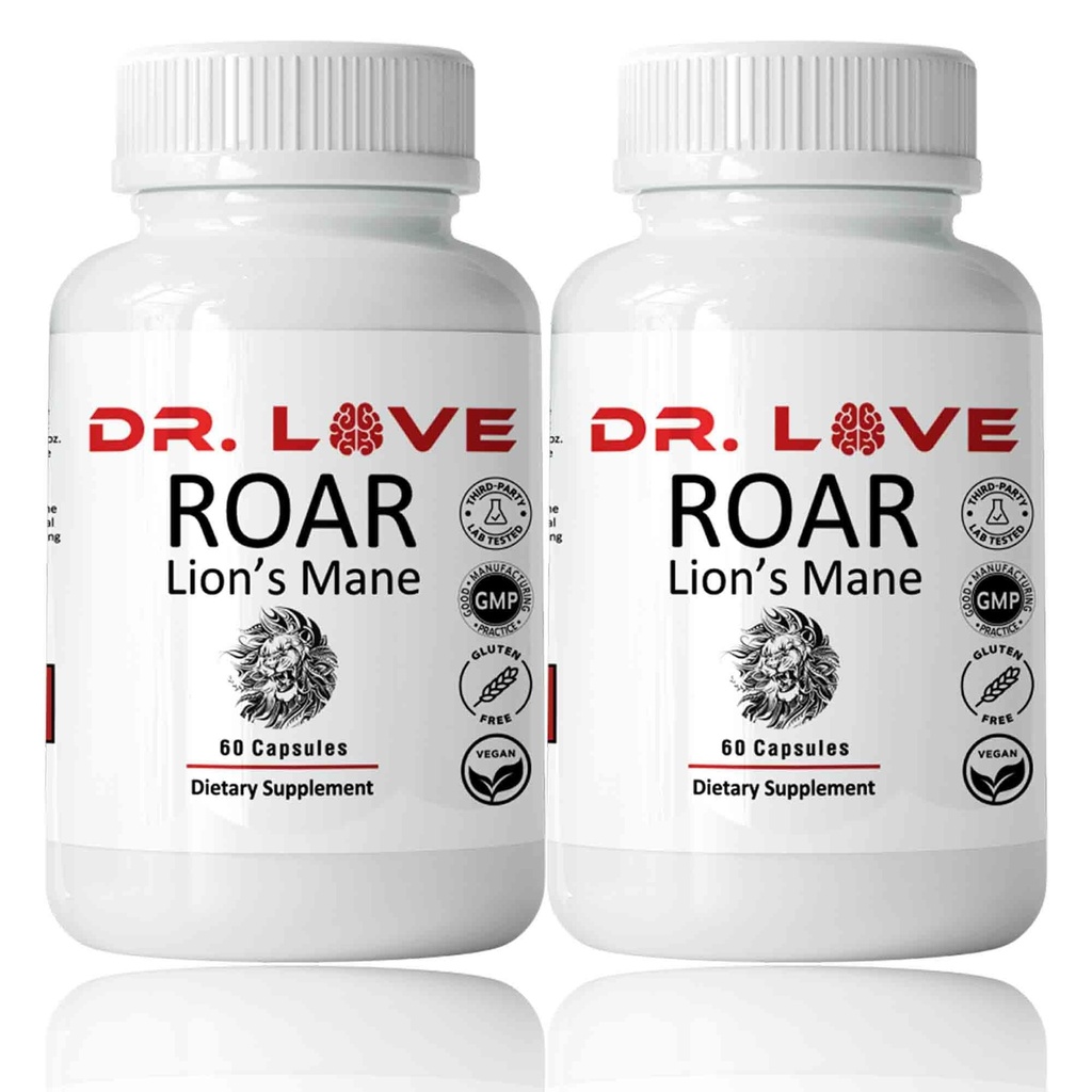 Dr Loves Roar Lions Mane Supplement 60 Capsules (2)