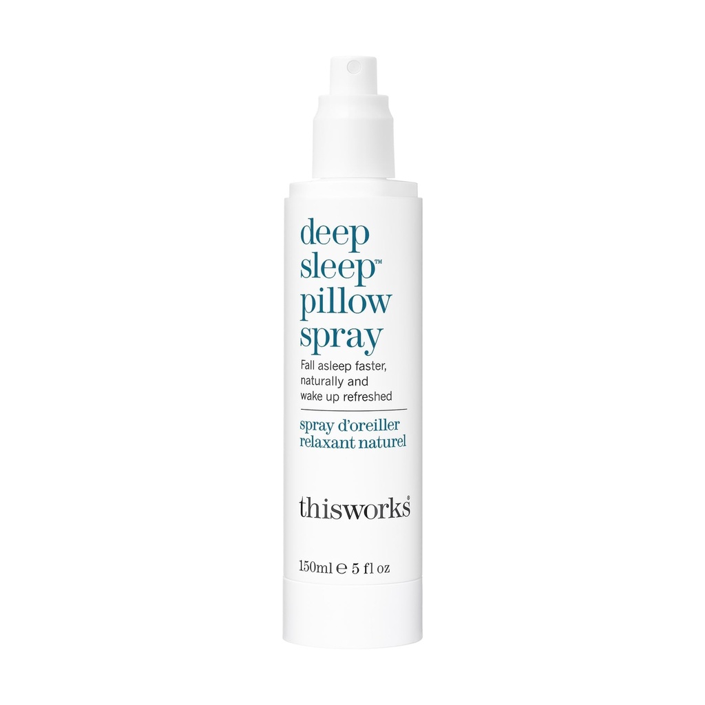 THISWORKS Deep Sleep Pillow Spray – Fast-Acting Natural Rest Formula with Essential Oils of Lavender, Vetivert & Camomile – 150 ml (5 fl oz)