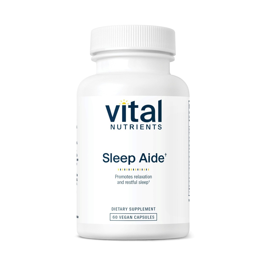 Vital Nutrients - Vegan Sleep Supplement - Promotes Relaxation and Restful Sleep - Natural for Adults - Soothing Lavender Scent - Gluten, Dairy, Soy Free - 60 Capsules