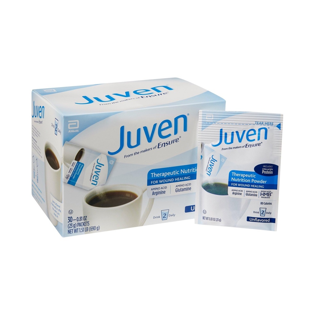 Medline Juven Powder Nutritional Supplement (Unflavored, Packaging), 0.81 Ounce each, 30 Count (Pack of 1)
