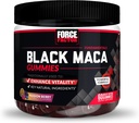 Factor de fuerza Maca Negro Gummies, Negro Maca Root to Enhance Vitality in Men &amp; Women, Incrementar la energía &amp; Strength, con BioPerine for Superior Absorption, Delicious Passion Berry Flavor, 60 Gummies