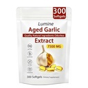 LUMINE Aged Garlic Extract Odorless - - Lemeli Aged Garlic Extract 300 Softgels | Organic, Non-GMO, Gluten-Free | Supports Immune Health