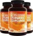 BioEmblem Turmeric Curcumin Supplement with BioPerine | Joint Support & Heart Health | with Organic Turmeric Powder & 95% Curcuminoids Extract | California Made, Non-GMO, 90-Day Supply