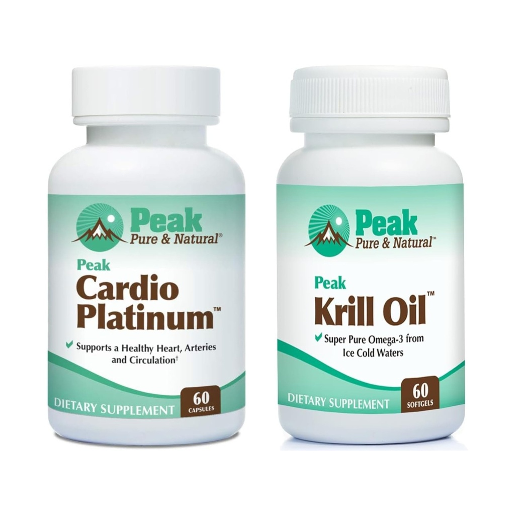 Peak Pure & Natural Cardio Platinum & Krill Oil