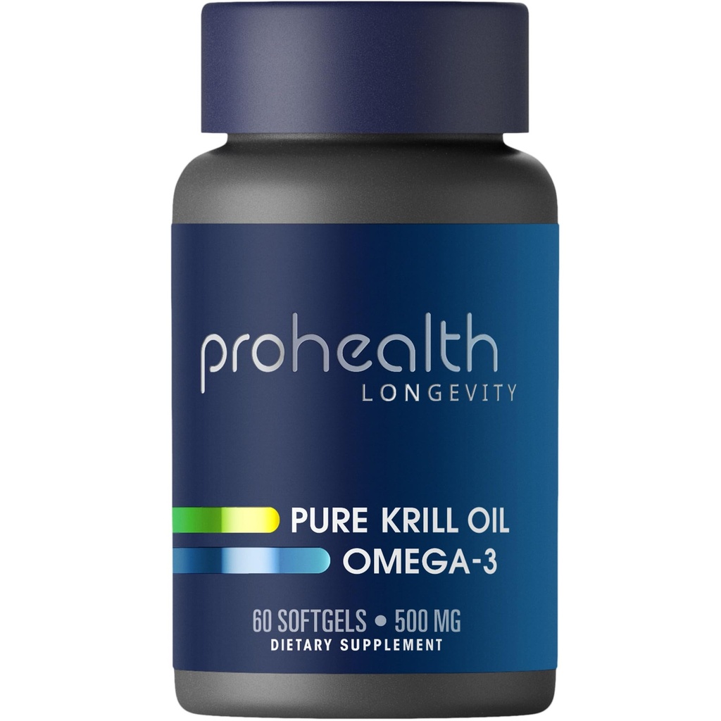 ProHealth Pure Krill Oil Omega-3 (500 mg, 60 softgels)