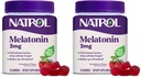 Natrol Melatonin Gummies,Sleep Support for Adults,3 mg Melatonin Supplement for Sleeping,70 Strawberry-Flavored Gummies,Up to a 70 Day Supply,(Pack of 2)