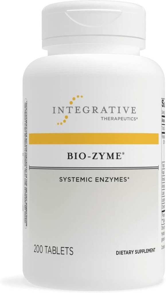 Terapéutica Integrativa Bio-Zyme - Complejo de Enzima Pancreática para Apoyo Digestivo* - Apoyos Digestión Saludable* - Extracto Pancreático Undiluido - 200 Tabletas (100 Servimientos)