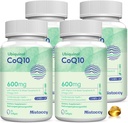 CoQ10 600mg Softgels ← Alta Absorción CoQ10 Ubiquinol Suplemento Silencio Forma reducida Mejorada con Vitamina E &amp; Omega 3 6 9 Silencio Antioxidante Powerhouse Good for Health Anterior 240 Softgels
