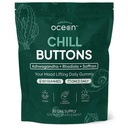 Organics Ocean Chill Buttons – Natural Ashwagandha Gummy Supplement with Organic KSM-66, Saffron & Rhodiola Rosea – Supports Relaxation, Mood, Focus & Energy - 1-Pack, 60 Count