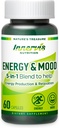 Energy &amp; Mood Supplement – Boost Energy " Reducir la fatiga, apoyar la relajación – 60 cápsulas – No GMO, 3er partido testado – Innervis Nutrition