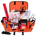 Fully Stocked EMT Trauma Bag – Tactical First Responder Medical Kit with Tourniquet, Chest Seals, Bleeding Control, Gauze, Shears & Bandages – Orange