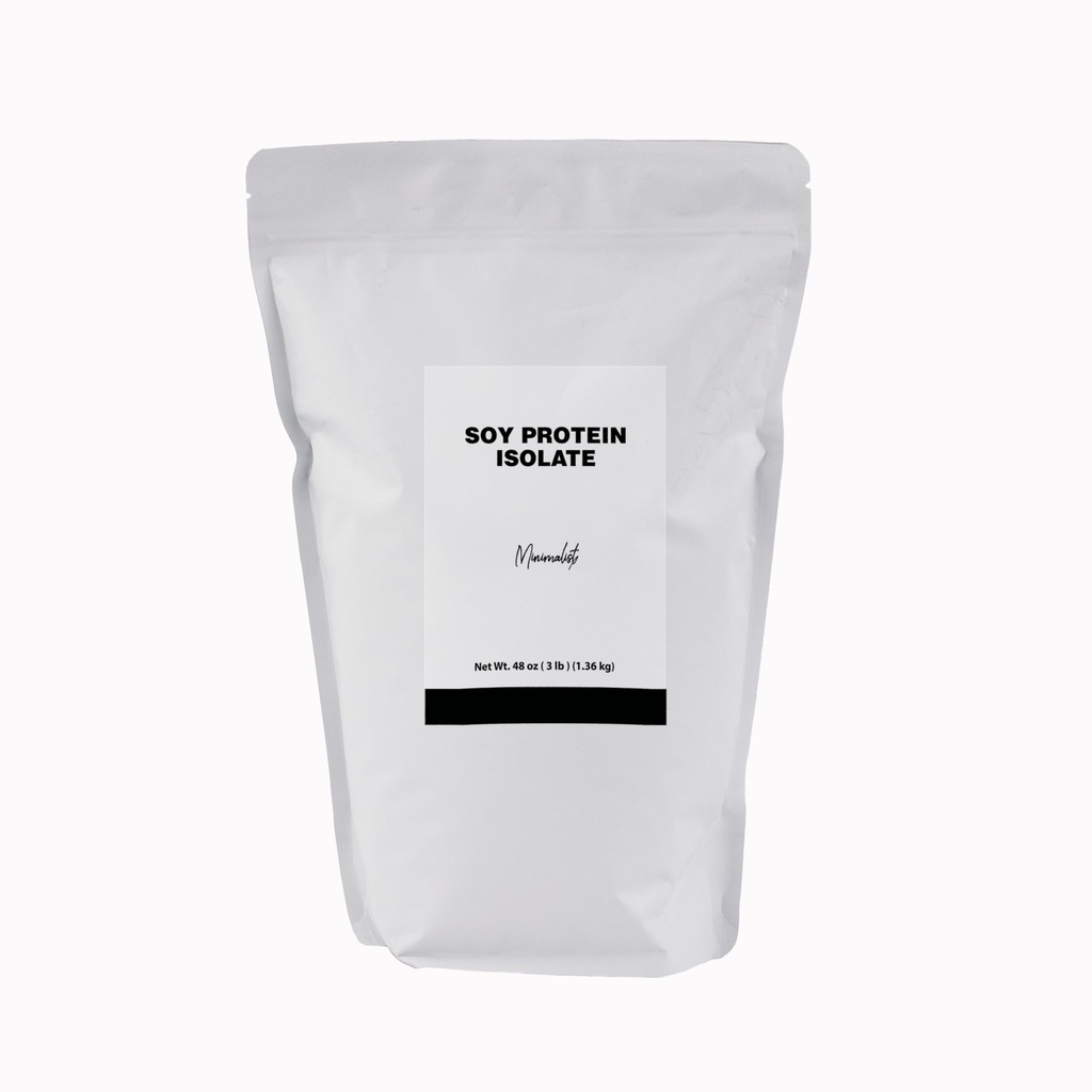 Minimalist Soy Protein Isolate, Ideal for Smoothies and Shakes, Packaged for Convenience in a Resealable Bag (3 Pound, Soy Protein Isolate)